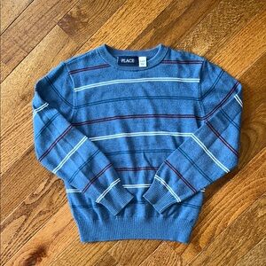 Boys Children’s Place Blue Striped Sweater Size Small 5/6